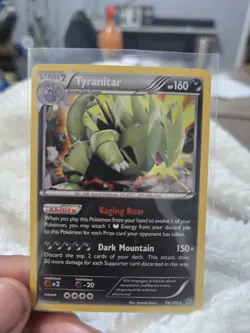 2016 Pokemon Fates Collide 56 Tyranitar Holo - Image 1