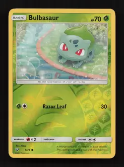 Bulbasaur 1/73 Common Shining Legends Pokemon Lightly Played - Image 1