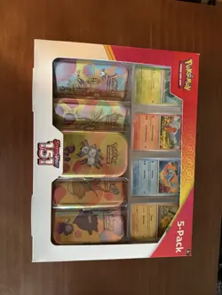 Pokemon 151 Mini Tin 5-Pack Bulbasaur Charmander Squirtle Pikachu Gengar - Image 1