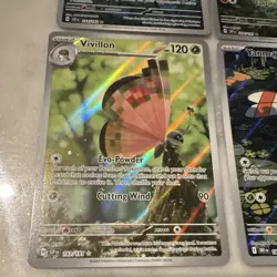 Pokemon Illustration Rare Lot Yanma Vibrava Vivillon Ledian Full Art IR NM - Image 3