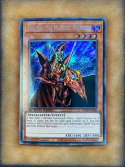 Yugioh Breaker the Magical Warrior SBCB-EN008 Speed Duel Secret Rare 1st Ed NM - Image 1