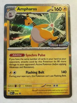 Ampharos MEP 075 - Prerelease Stamped Promo - Pokemon TCG: Chaos Rising - Image 1