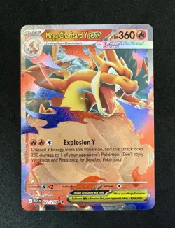 Mega Charizard Y ex 022/217 Ascended Heroes English Pokemon TCG - Image 1