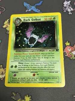 Dark Golbat (7) HOLO Unlimited Team Rocket 07/82 - Pokemon TCG - Image 1