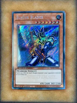 Yugioh Buster Blader SBCB-EN003 Speed Duel Secret Rare 1st Ed NM - Image 1