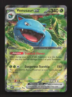 Venusaur ex 003/165 Double Rare 151 Pokemon Lightly Played - Image 1