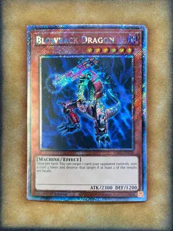 Yugioh Blowback Dragon RA03-EN138 Platinum Secret Rare 1st Ed NM - Image 1