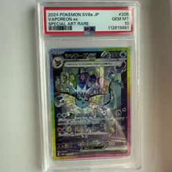 2024 Pokemon SV8a JP Vaporean EX Special Art Rare PSA 10 - Image 2