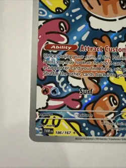 Pokemon Tatsugiri Illustration Rare Full Art Holo Sv06 Twilight Masquerade 186/… - Image 3