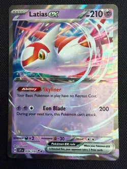 Pokemon TCG Latias ex 076/191 Double Rare S&V: Surging Sparks Near Mint - Image 1