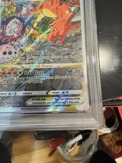 2022 Pokemon Swsh Black Star Promo Charizard VSTAR F PSA 8 #262 - Image 2