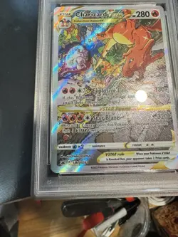 2022 Pokemon Swsh Black Star Promo Charizard VSTAR F PSA 8 #262 - Image 3