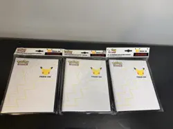 Pokemon: 25th Anniversary First Partner Collector’s Binder Pikachu Lot Of 3 820650809606 - Image 1
