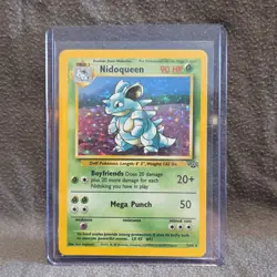 Pokemon Nidoqueen Base Set 2 Holo Rare 7/64 90 HP Wizards of the Coast - Image 1
