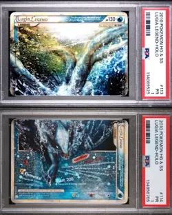 Pokemon HeartGold & SoulSilver Lugia Legend 113/123 & 114/123 Ultra Rare PSA 1 - Image 1