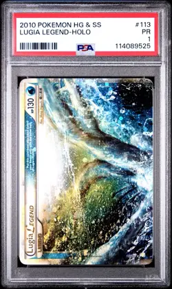 Pokemon HeartGold & SoulSilver Lugia Legend 113/123 & 114/123 Ultra Rare PSA 1 - Image 2