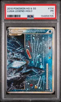 Pokemon HeartGold & SoulSilver Lugia Legend 113/123 & 114/123 Ultra Rare PSA 1 - Image 4