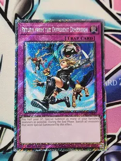 YUGIOH Return from the Different Dimension RA03-EN140 Platinum Secret Rare 1stED - Image 1