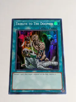 Yugioh Tribute to the Doomed MRD-EN057 Super Rare 25th Anniversary NM - Image 1