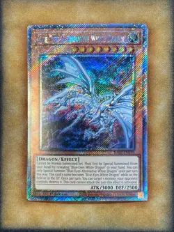 Yugioh Blue-Eyes Alternative White Dragon RA02-EN010 Platinum Secret Rare 1st NM - Image 1