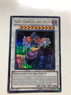 USA Seller Yugioh Loki, Lord of the Aesir Ultra Rare STOR-EN039 VLP / NM - Image 3