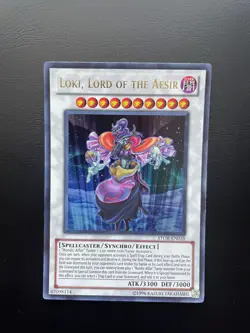 Yugioh Loki, Lord of the Aesir STOR-EN039 Ultra Rare Unlimited Edition LP - Image 1