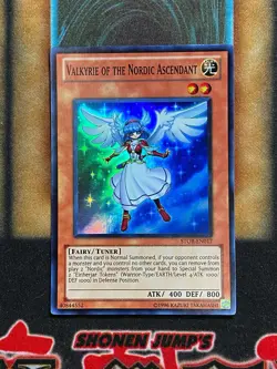 Yugioh Valkyrie Of The Nordic Ascendant STOR-EN017 Super Rare NM - Image 1