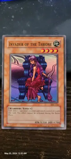Yugioh Invader of the Throne MRL-026 Magic Ruler Unlimited - Image 1