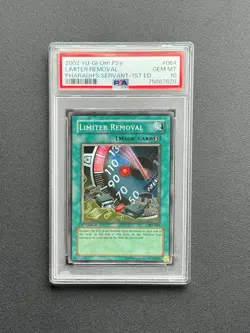 PSA 10 YU-GI-Oh! MRL-Magic Ruler Limiter Removal First Edition Low Pop - Image 1