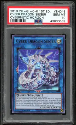Cyber Dragon Sieger CYHO-EN046 Ultra Rare 1st Edition Yugioh PSA 10 *589 - Image 1