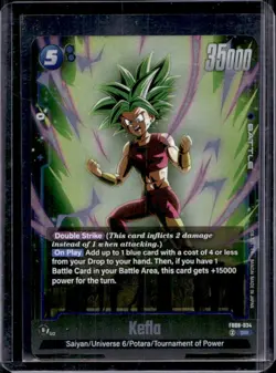 2025 Dragon Ball Super Fusion World Saiyans Pride Kefla Super Rare #FB08-034 - Image 1