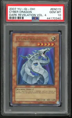 Cyber Dragon DR04-EN015 Ultra Rare Yugioh PSA 10 *340 - Image 1
