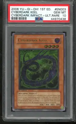Cyberdark Keel CDIP-EN003 1st Edition Ultimate Rare Yugioh PSA 10 *438 - Image 1