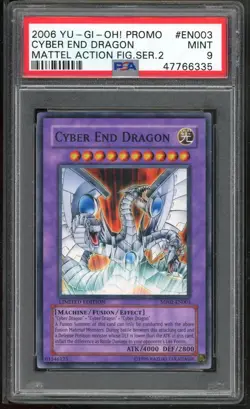 Cyber End Dragon MF02-EN003 Mattel Promo Parallel Yugioh PSA 9 *335 - Image 1