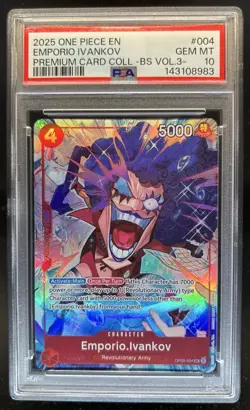 2025 One Piece EN Emporio Ivankov Premium Card BS Vol 3 #004 PSA 10 - Image 1