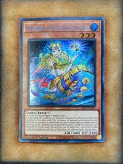 Yugioh Abyssrhine, the Atlantean Spirit ROTA-EN017 Secret Rare 1st Ed NM - Image 1