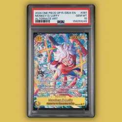 Monkey D. Luffy 2026 One Piece OP15-EB04 Alternate Art PSA 10 - Image 1