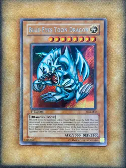 Yugioh Blue-Eyes Toon Dragon MRL-000 Secret Rare 1st Ed MP (3) - Image 1