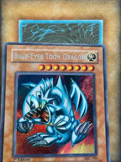 Yugioh Blue-Eyes Toon Dragon MRL-000 Secret Rare 1st Ed MP (3) - Image 4