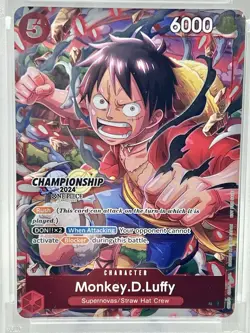 ONE PIECE ENGLISH Monkey.D.Luffy CS 2024 Celebration Pack OP-PR PSA9 - Image 2