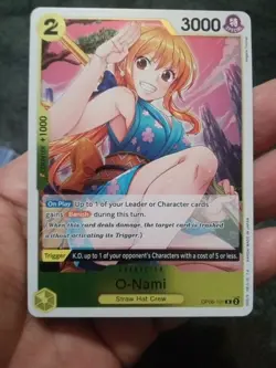 One Piece Anime TCG English O-Nami Foil OP06-101 Rare Nami Land of Wano Waifu - Image 1