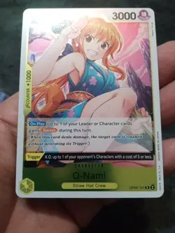 One Piece Anime TCG English O-Nami Foil OP06-101 Rare Nami Land of Wano Waifu - Image 2