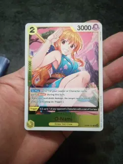 One Piece Anime TCG English O-Nami Foil OP06-101 Rare Nami Land of Wano Waifu - Image 5