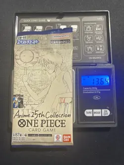 (VERY HEAVY) 13.64g One Piece B02 Anime 25th Collection JAPANESE NEW SEALED - Image 1