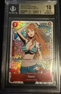 Nami Treasure Rare ST01-007 OP-06 One Piece Wings of the Captain BGS 10 - Image 1