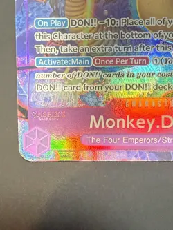 One Piece CCG Monkey D Luffy 2nd Anniversary Set OP05-119 - Image 3