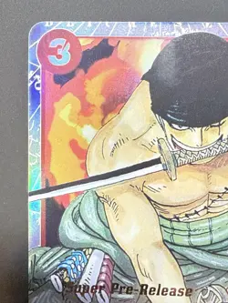 2022 One Piece Roronoa Zoro Super Pre-Release #ST01-013 - Image 4