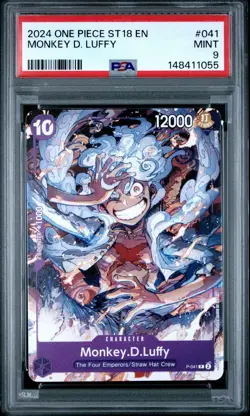 2024 ONE PIECE STARTER DECK ST18-PURPLE MONKEY D. LUFFY MONKEY D. LUFFY PSA 9 - Image 1