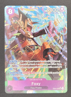 Foxy (Alternate Art) EB04-036 SR Holo NM One Piece The Azure Sea's Seven - Image 1