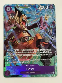 Foxy EB04-036 SR ALT ART One Piece TCG OP14 THE AZURE SEA'S SEVEN ENGLISH - Image 1